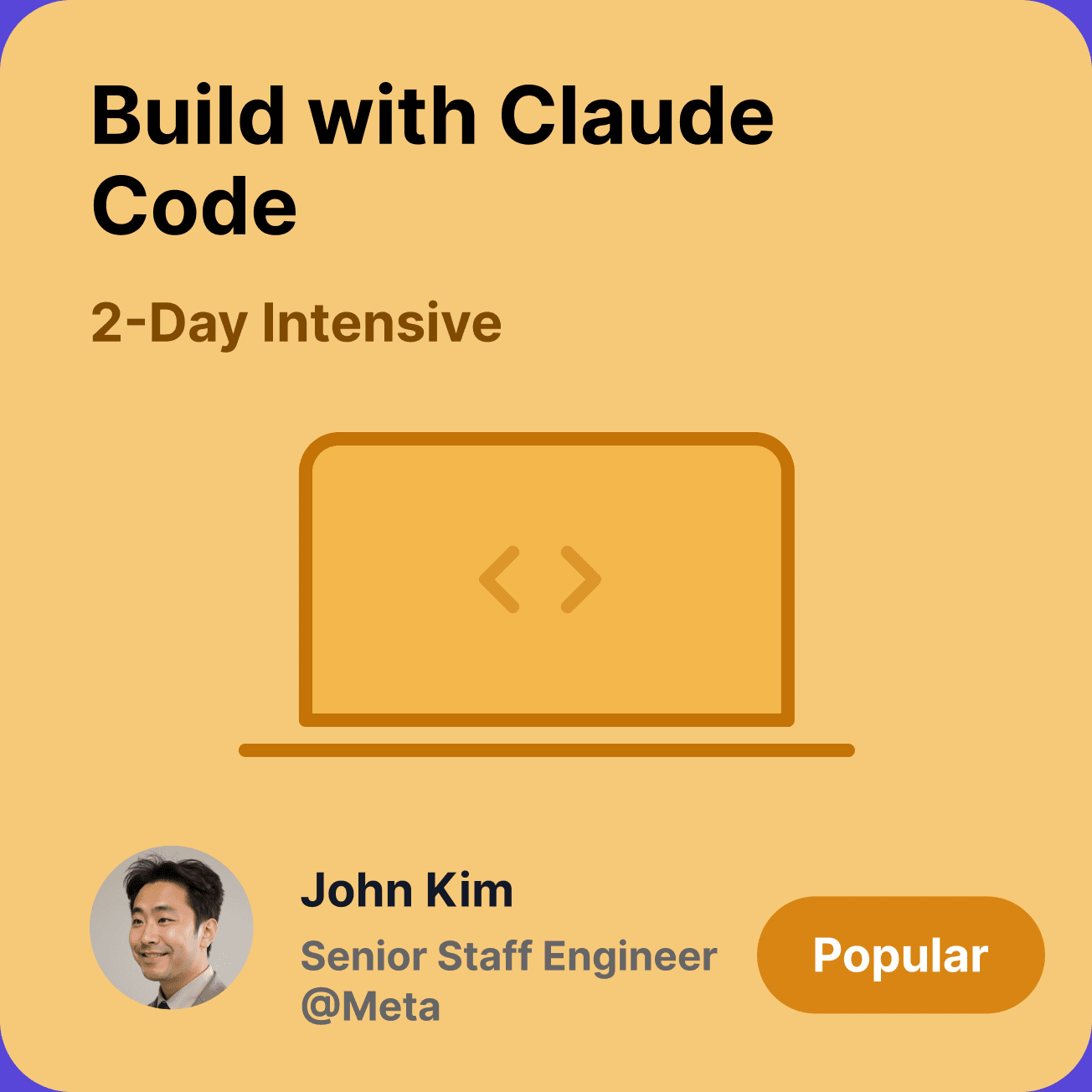 Build with Claude Code, taught by John Kim